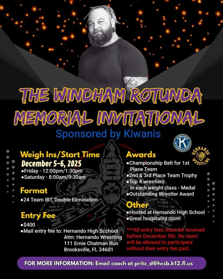 Hernando Wrestling Club Honors Bray Wyatt With Memorial Tournament